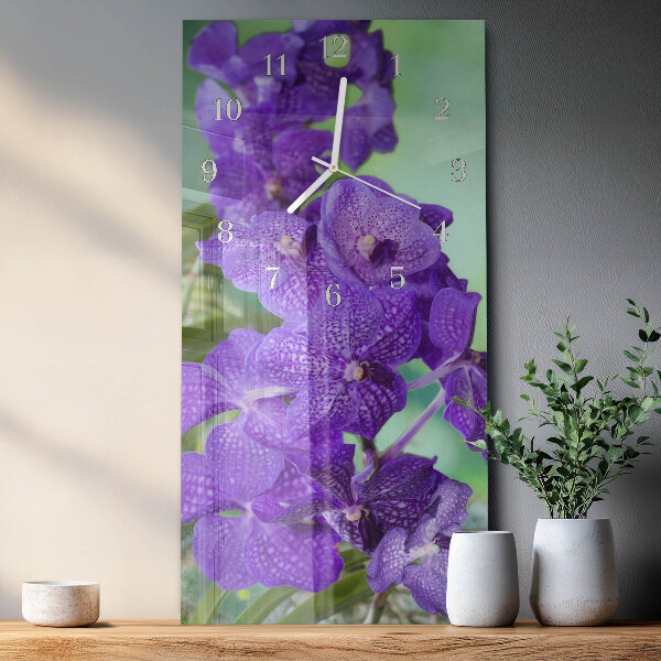 Vertikale Uhr Blumen