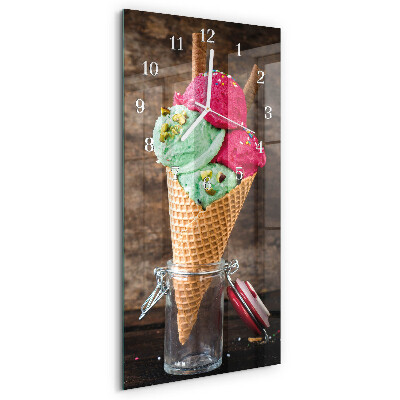 Vertikale Uhr Eis