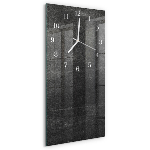 Vertikale Uhr Graphit