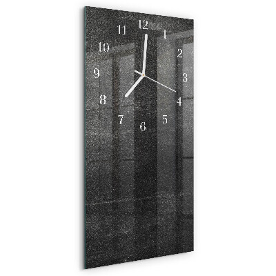 Vertikale Uhr Graphit