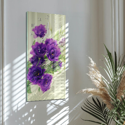 Vertikale Uhr Blumen