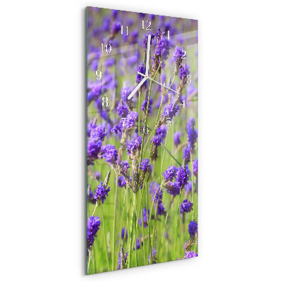 Vertikale Uhr Lavendel