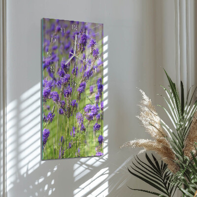 Vertikale Uhr Lavendel
