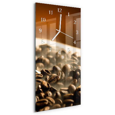 Vertikale Uhr Kaffeebohnen