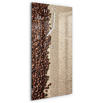 Vertikale Uhr Kaffeebohnen