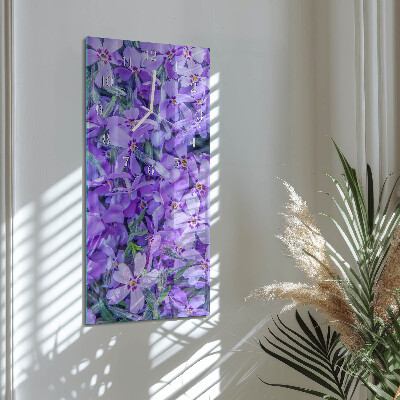 Vertikale Uhr Blumen