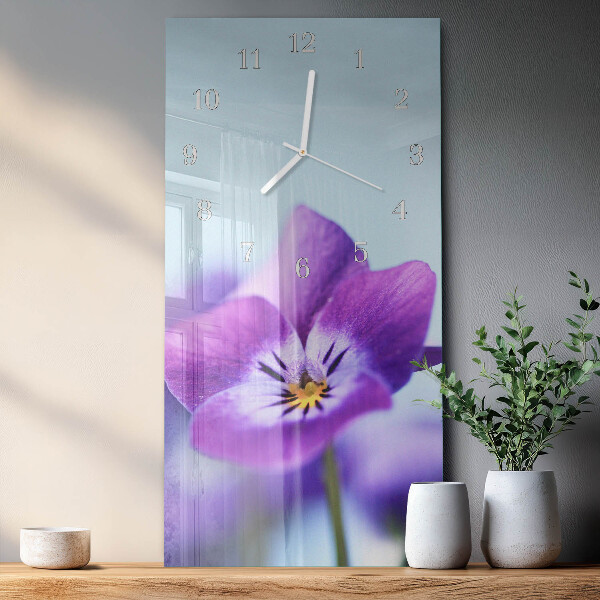 Vertikale Uhr Blume