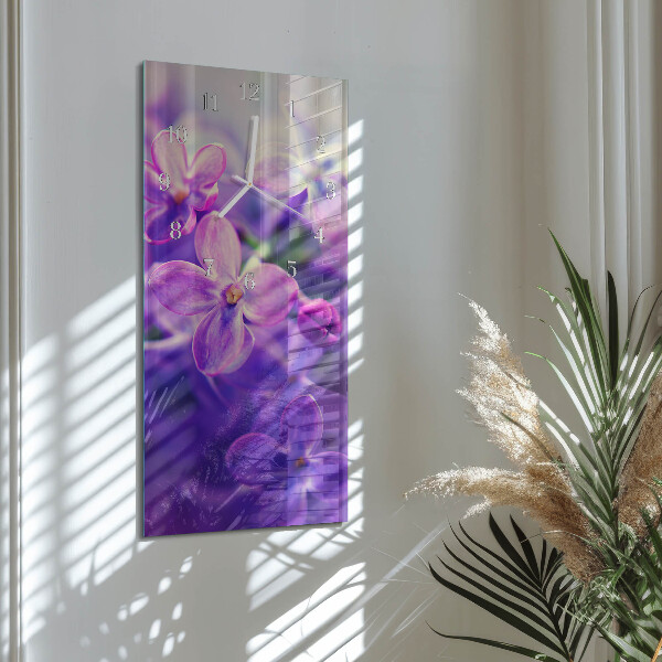 Vertikale Uhr Blumen
