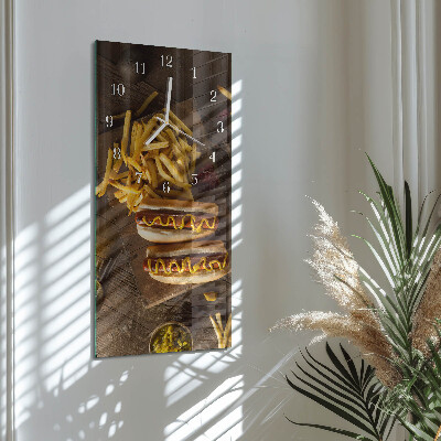 Vertikale Uhr Fastfood