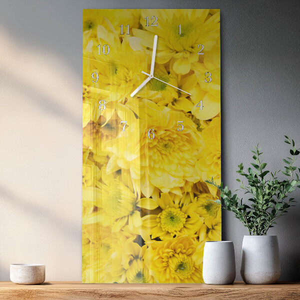 Vertikale Uhr Blumen