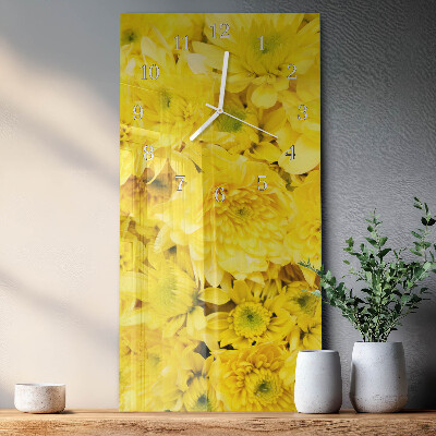 Vertikale Uhr Blumen