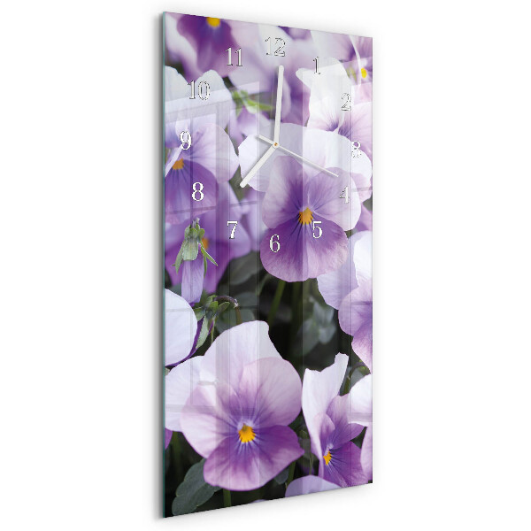 Vertikale Uhr Blumen