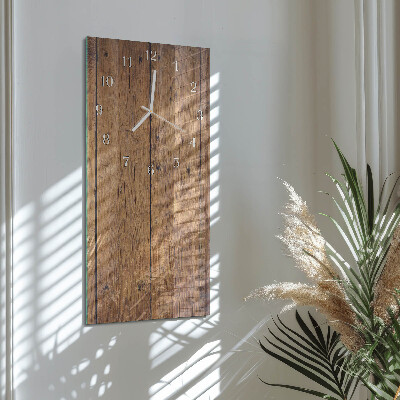 Vertikale Uhr Holz