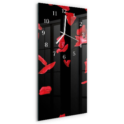 Vertikale Uhr Rosenblätter