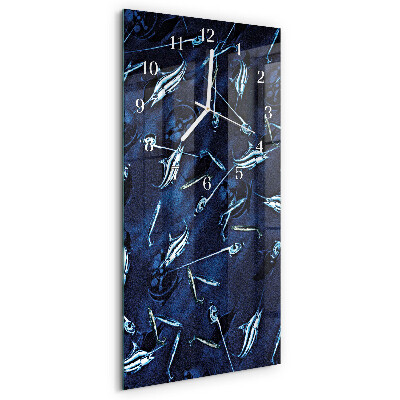 Vertikale Uhr Fisch