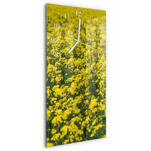 Vertikale Uhr Blumenfeld