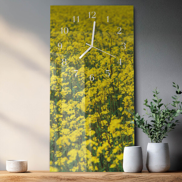 Vertikale Uhr Blumenfeld