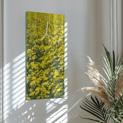 Vertikale Uhr Blumenfeld