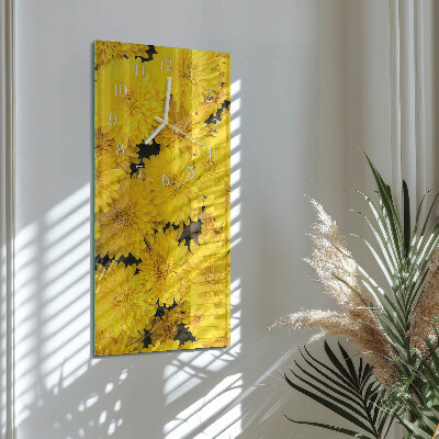 Vertikale Uhr Blumen