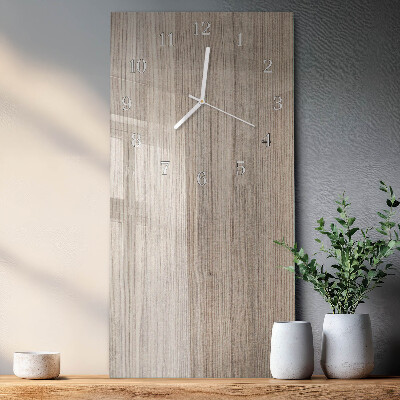Vertikale Uhr Holz