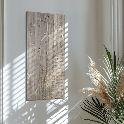Vertikale Uhr Holz