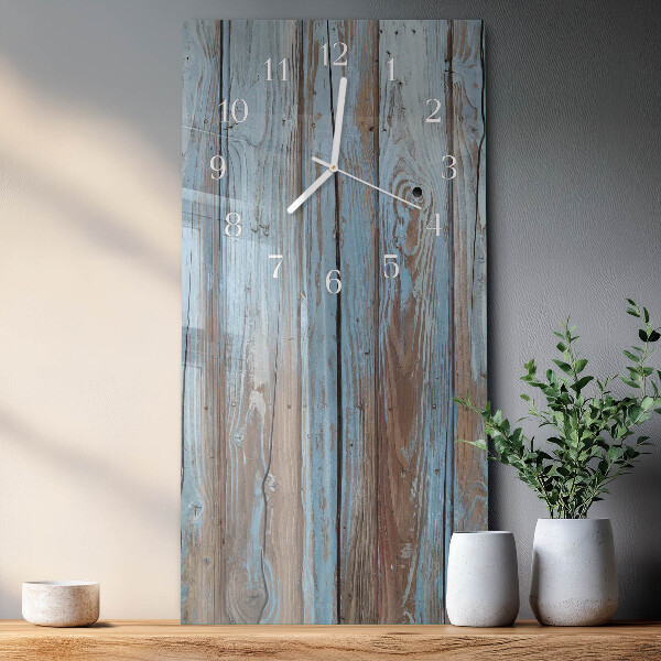 Vertikale Uhr Holz