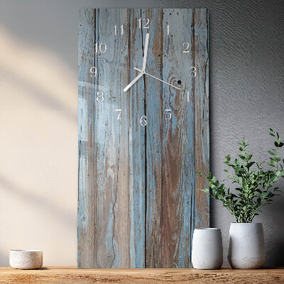 Vertikale Uhr Holz