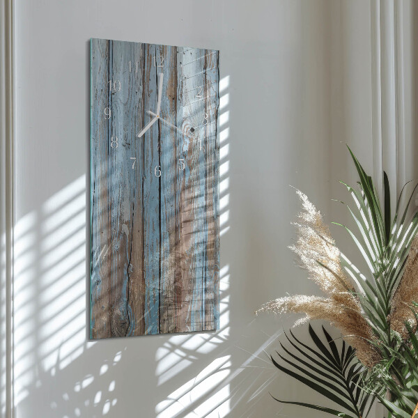 Vertikale Uhr Holz
