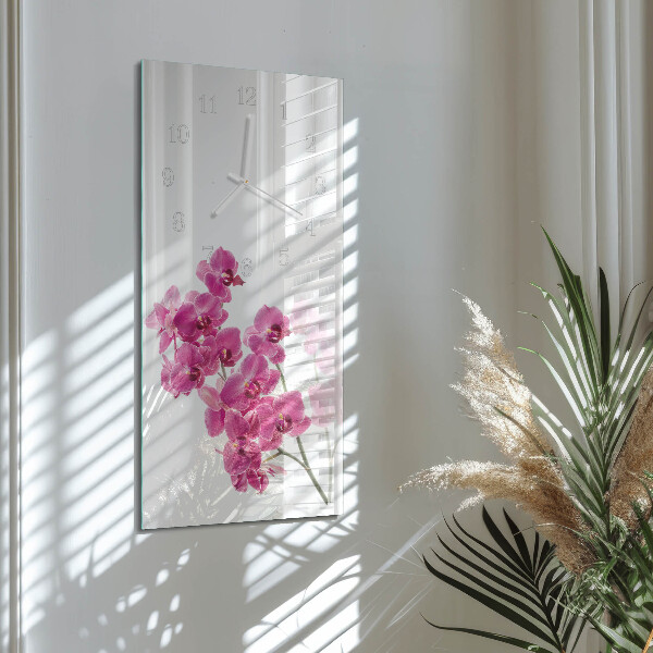 Vertikale Uhr Orchideen