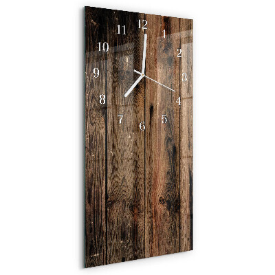 Vertikale Uhr Holz