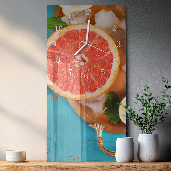 Vertikale Uhr Grapefruit