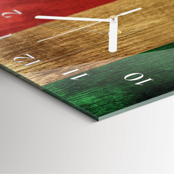 Vertikale Uhr Italienische Flagge