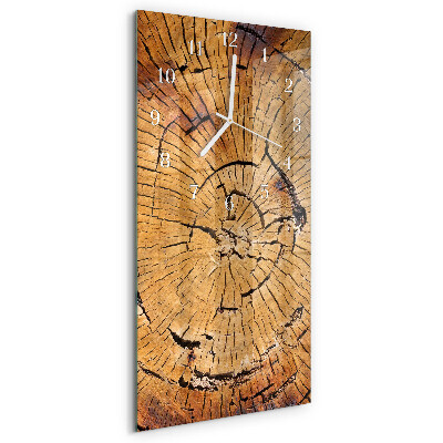 Vertikale Uhr Holzmaserungen