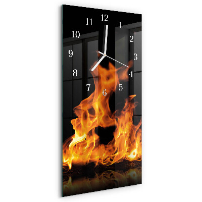 Vertikale Uhr Feuer