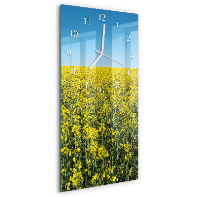 Vertikale Uhr Blumenfeld