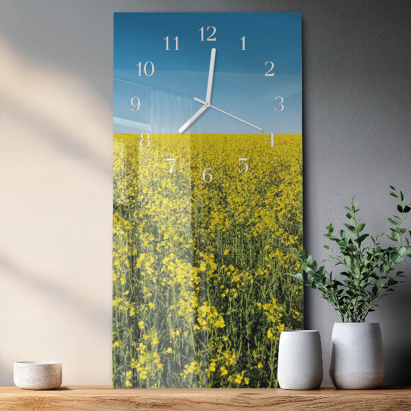 Vertikale Uhr Blumenfeld