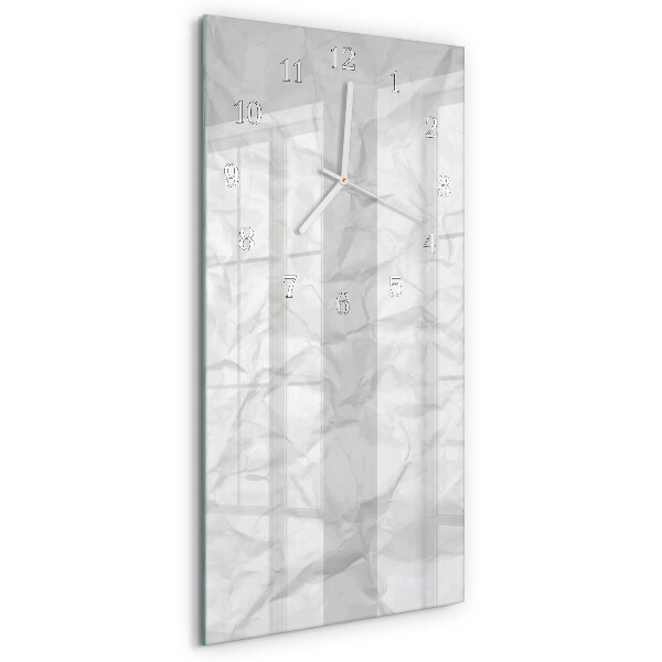 Vertikale Uhr Blatt Papier