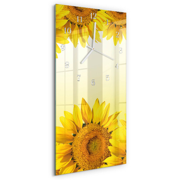 Vertikale Uhr Sonnenblume