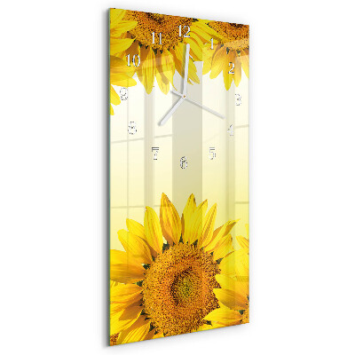 Vertikale Uhr Sonnenblume