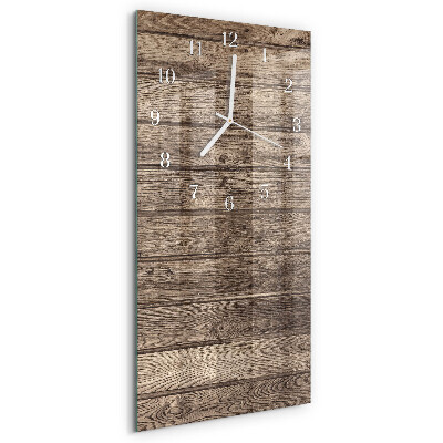Vertikale Uhr Holz