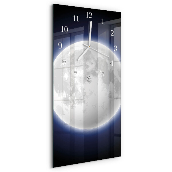 Vertikale Uhr Mond