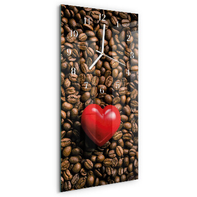 Vertikale Uhr Kaffeebohnen