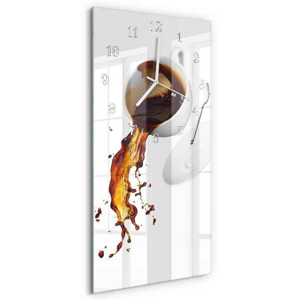 Vertikale Uhr Kaffee
