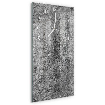 Vertikale Uhr Betonwand