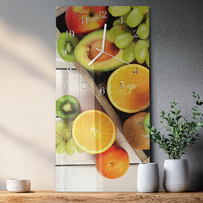Vertikale Uhr Obst