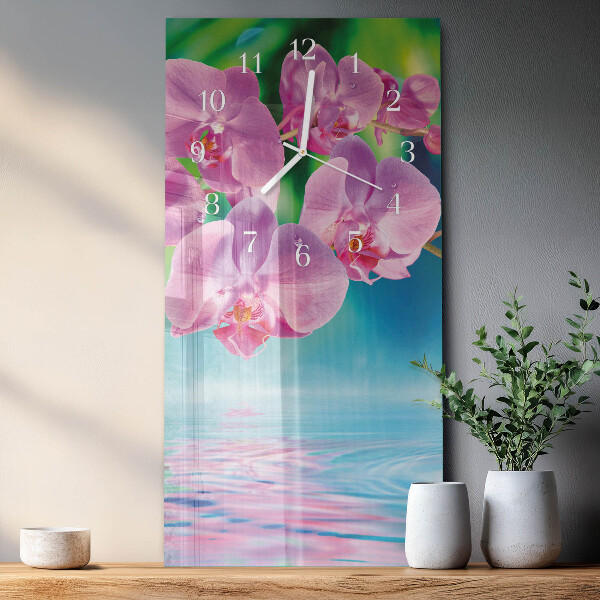 Vertikale Uhr Orchideen