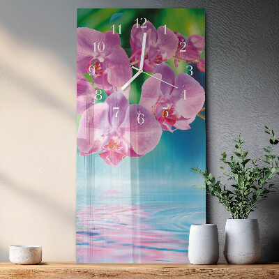 Vertikale Uhr Orchideen
