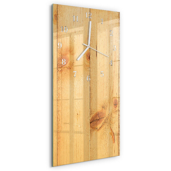 Vertikale Uhr Holz