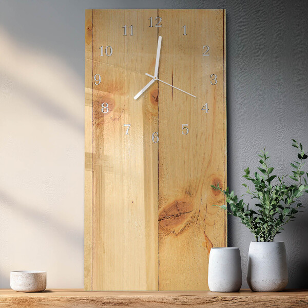 Vertikale Uhr Holz