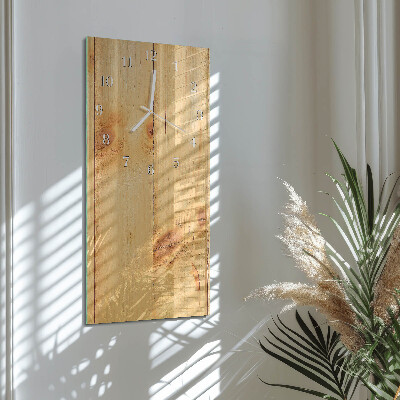 Vertikale Uhr Holz